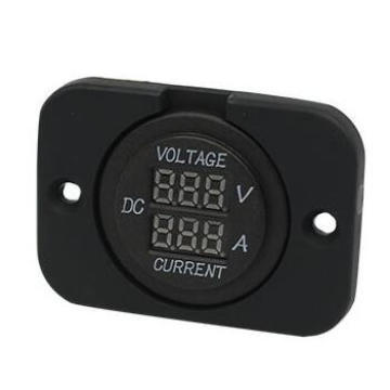 Marine/Car DC Voltmeter with Red LED Digital Meter